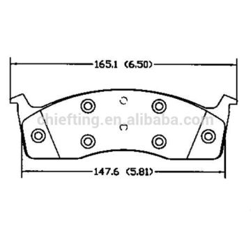 D591 101 889S for Chrysler bsangsin hi-q brake pad